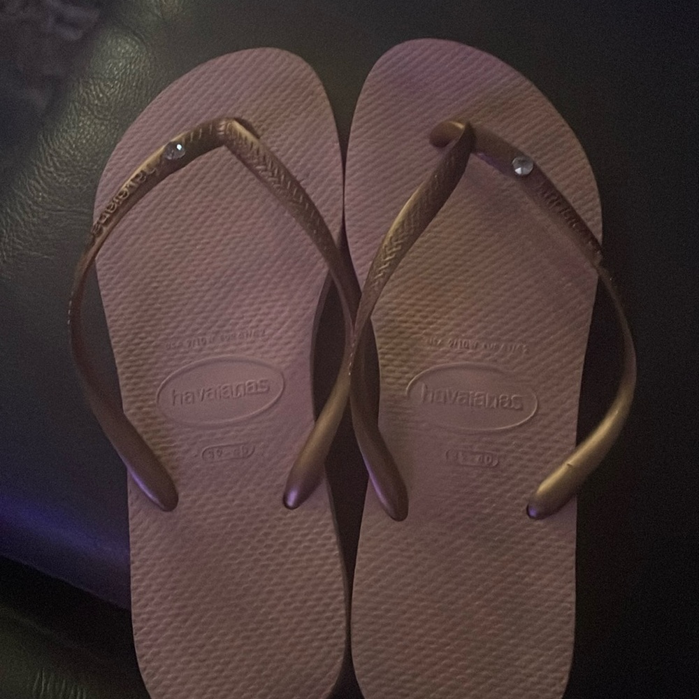 Havaianas ballet pink with stone size 39-40